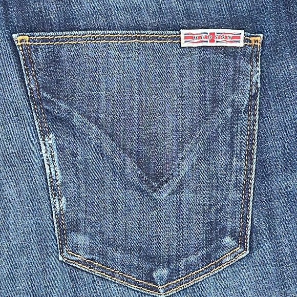Hudson Super Skinny Mid-rise Distressed Crue Color Jeans- 26 W - Picture 11 of 16